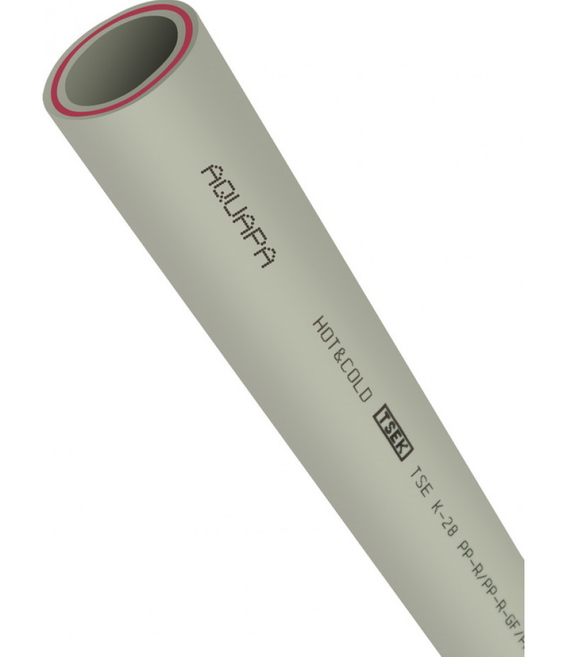 Aquapipe Труба водопроводная со стекловолокном ПП 25х3.5 (FR-01BR-DGF-250020)