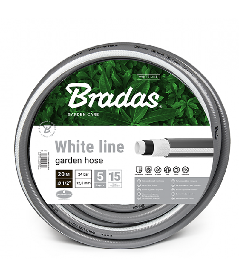 Bradas Шланг садовый армированный из ПВХ WHITE LINE 5/8 - 30м (WWL5/830)