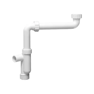 McAlpine MRCAT32-HC Сифон трубный для раковины 1.1/4'' х 32 мм P-образный без выпуска с отводом